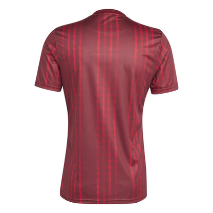 Red-Orange - Back - Adidas Unisex Adult Pre-Match Arsenal FC Football Jersey