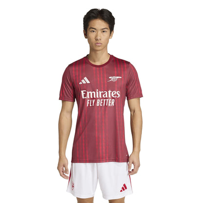 Red-Orange - Lifestyle - Adidas Unisex Adult Pre-Match Arsenal FC Football Jersey