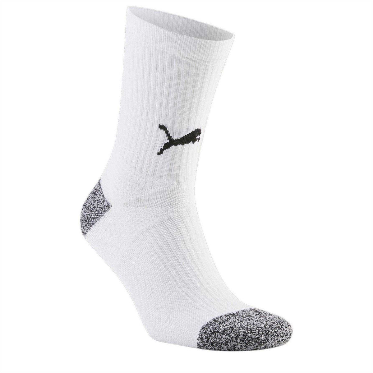 White-Black - Side - Puma Mens TeamLIGA Trainer Socks