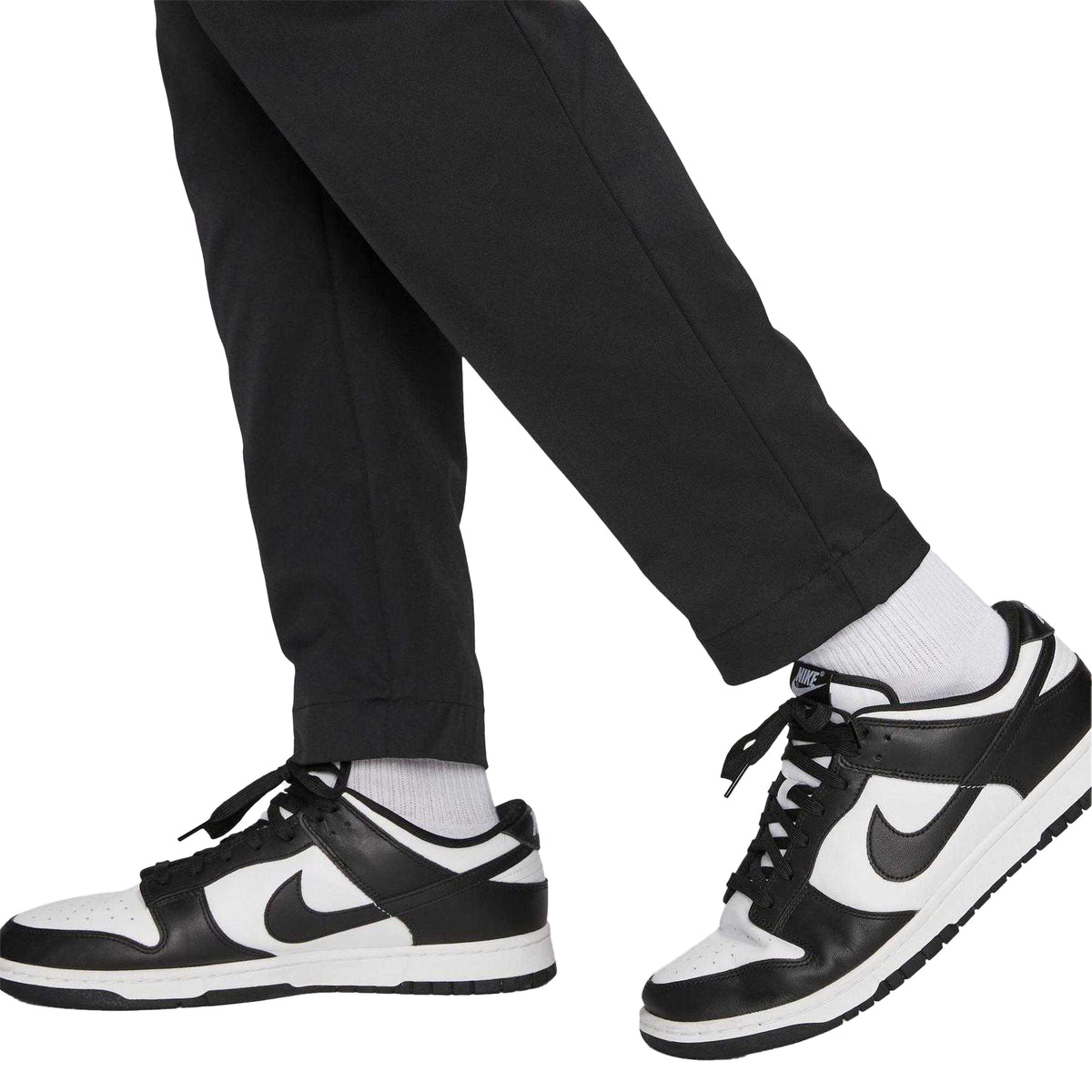 Black-White - Lifestyle - Nike Mens Club Tapered Leg Tracksuit Bottoms