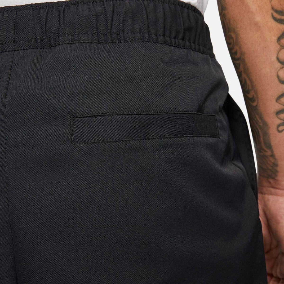 Black-White - Pack Shot - Nike Mens Club Tapered Leg Tracksuit Bottoms