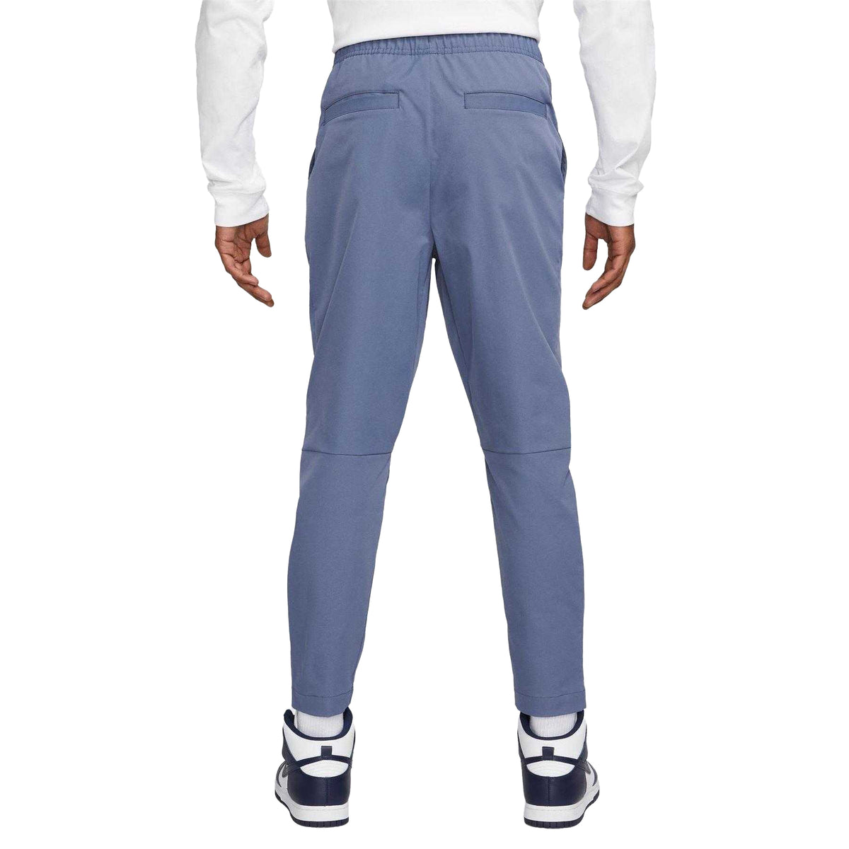 Diffused Blue-White - Back - Nike Mens Club Tapered Leg Tracksuit Bottoms
