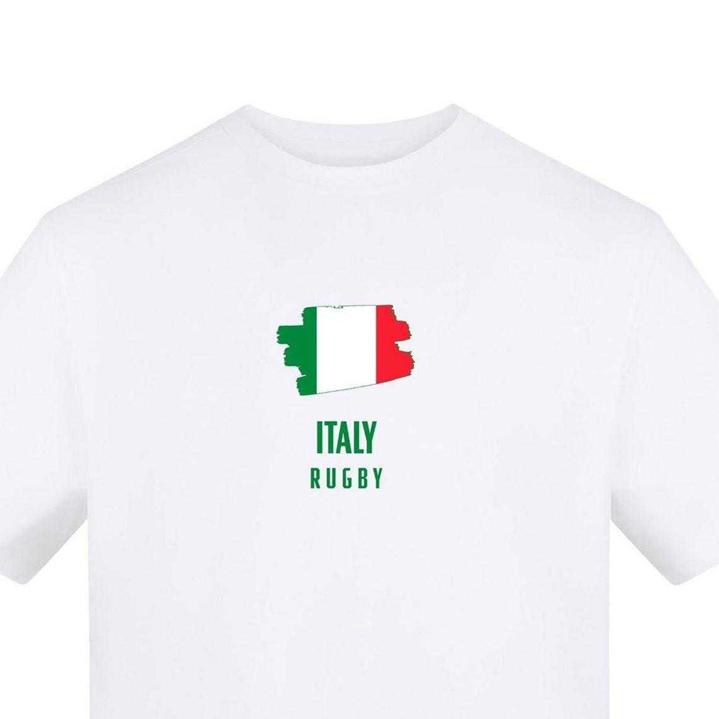 White - Side - AWD Mens Italy Rugby T-Shirt