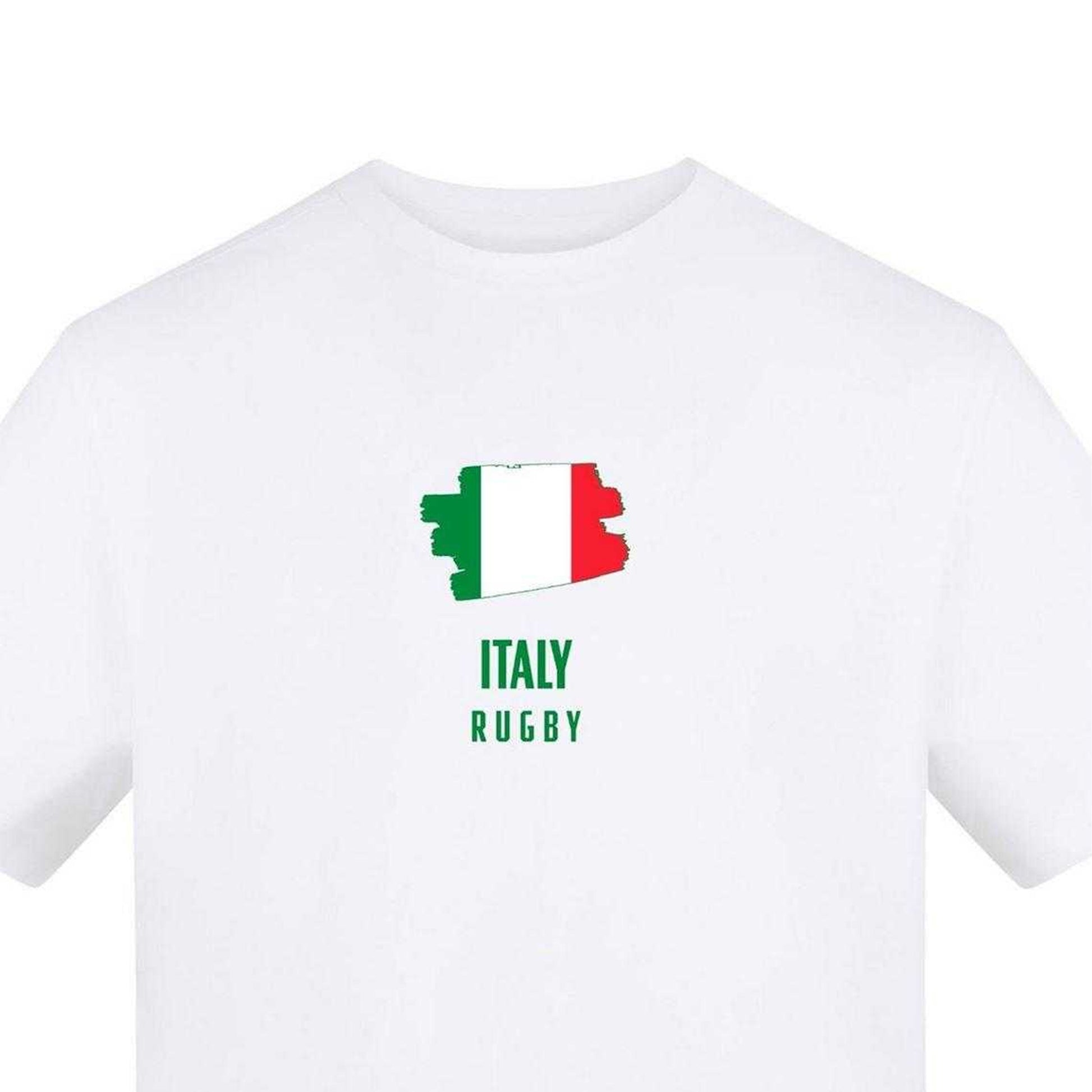 White - Side - AWD Mens Italy Rugby T-Shirt