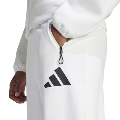 White - Lifestyle - Adidas Womens-Ladies Z.N.E. Relaxed Fit Jogging Bottoms
