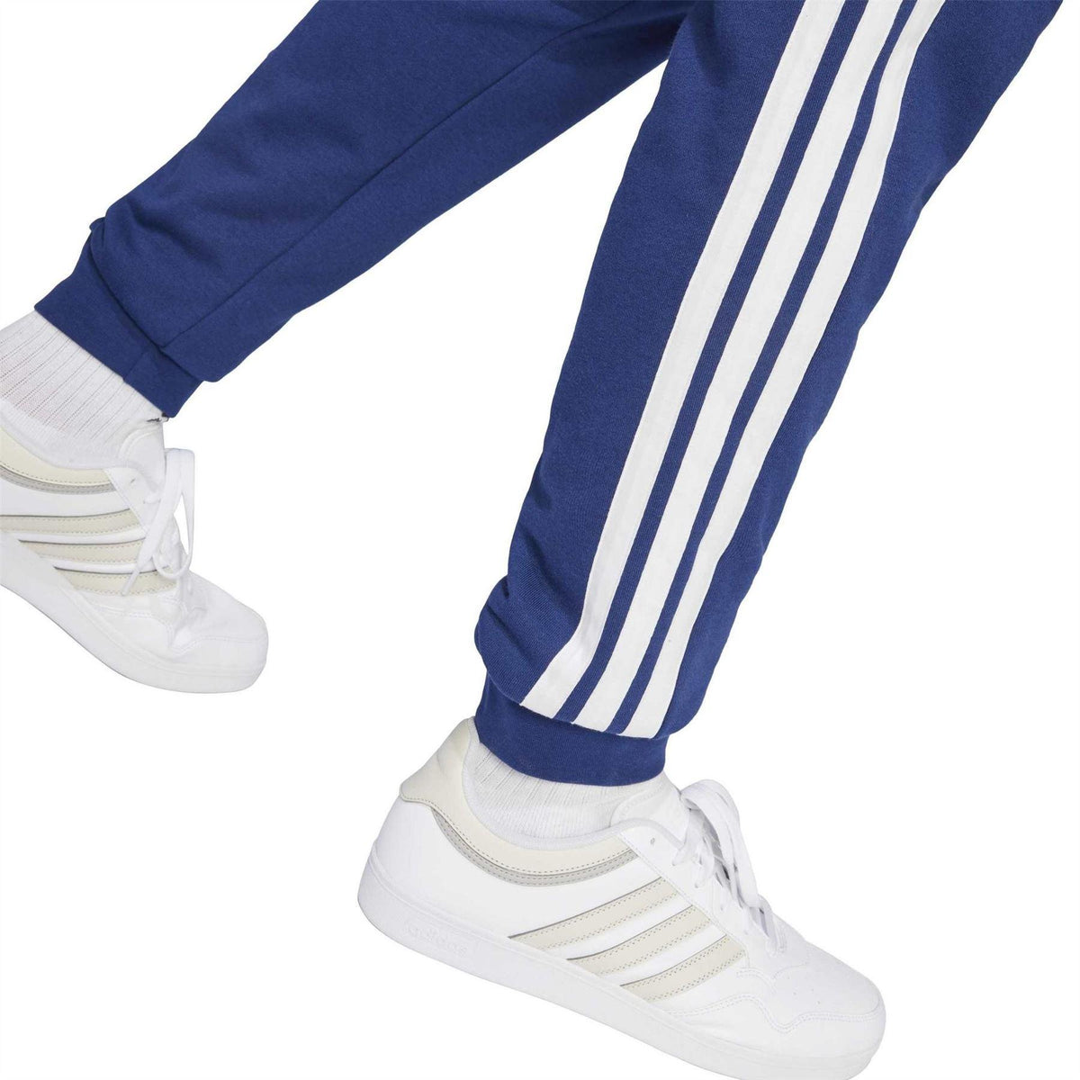 Dark Blue-White - Lifestyle - Adidas Mens 3S Joggers