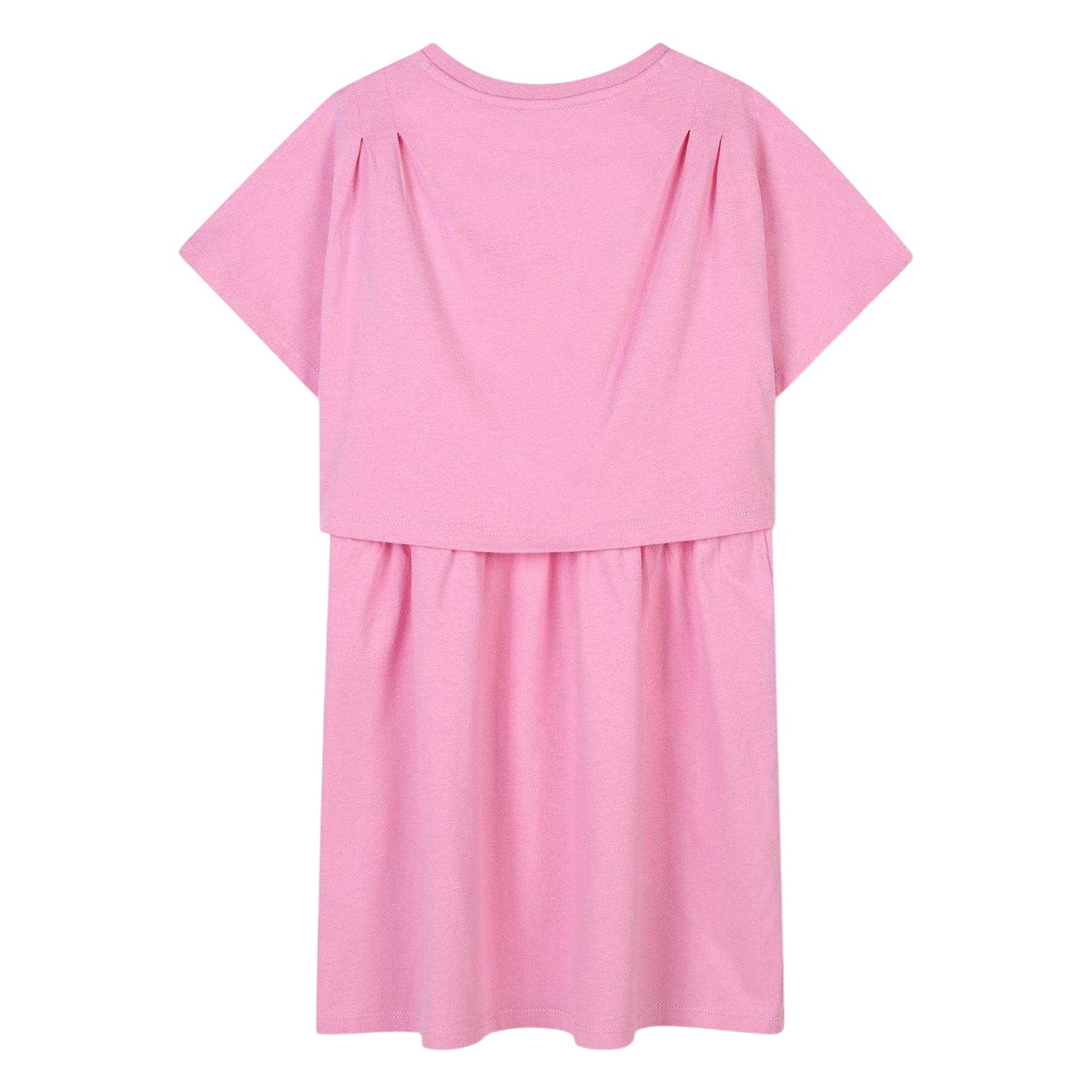 Pink - Back - Kenzo Girls Logo T-Shirt Dress