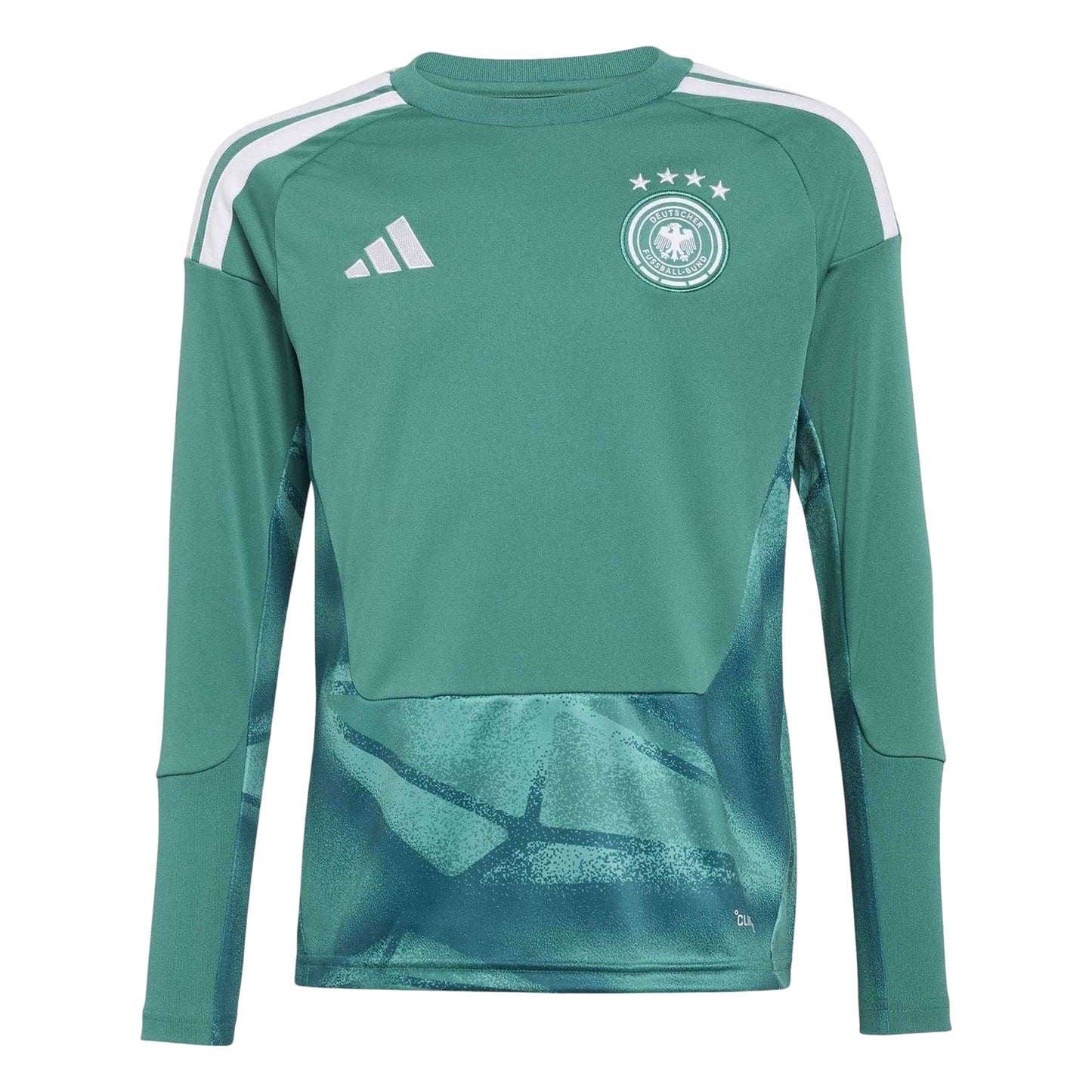 Green-White - Front - Adidas Childrens-Kids World Cup Germany Football Shirt