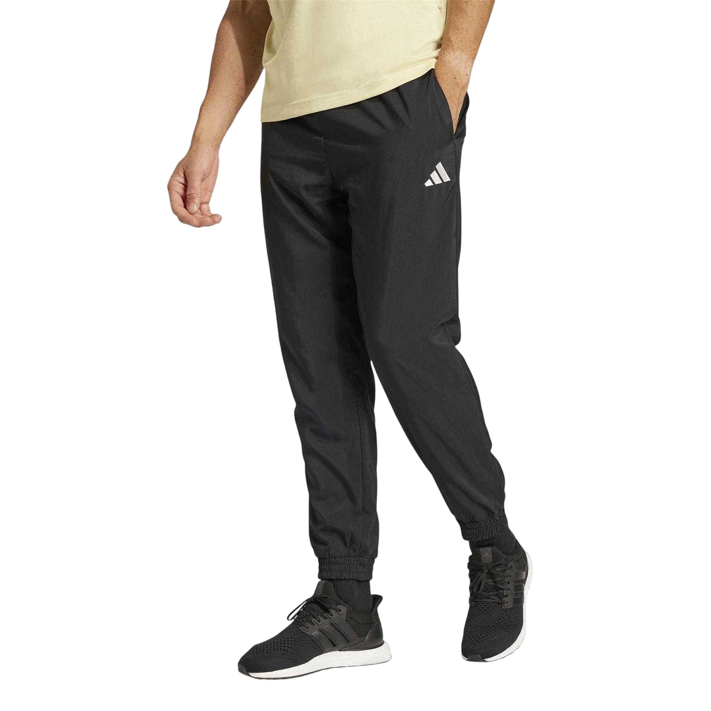 Black-White - Side - Adidas Mens Stanford Tracksuit Bottoms
