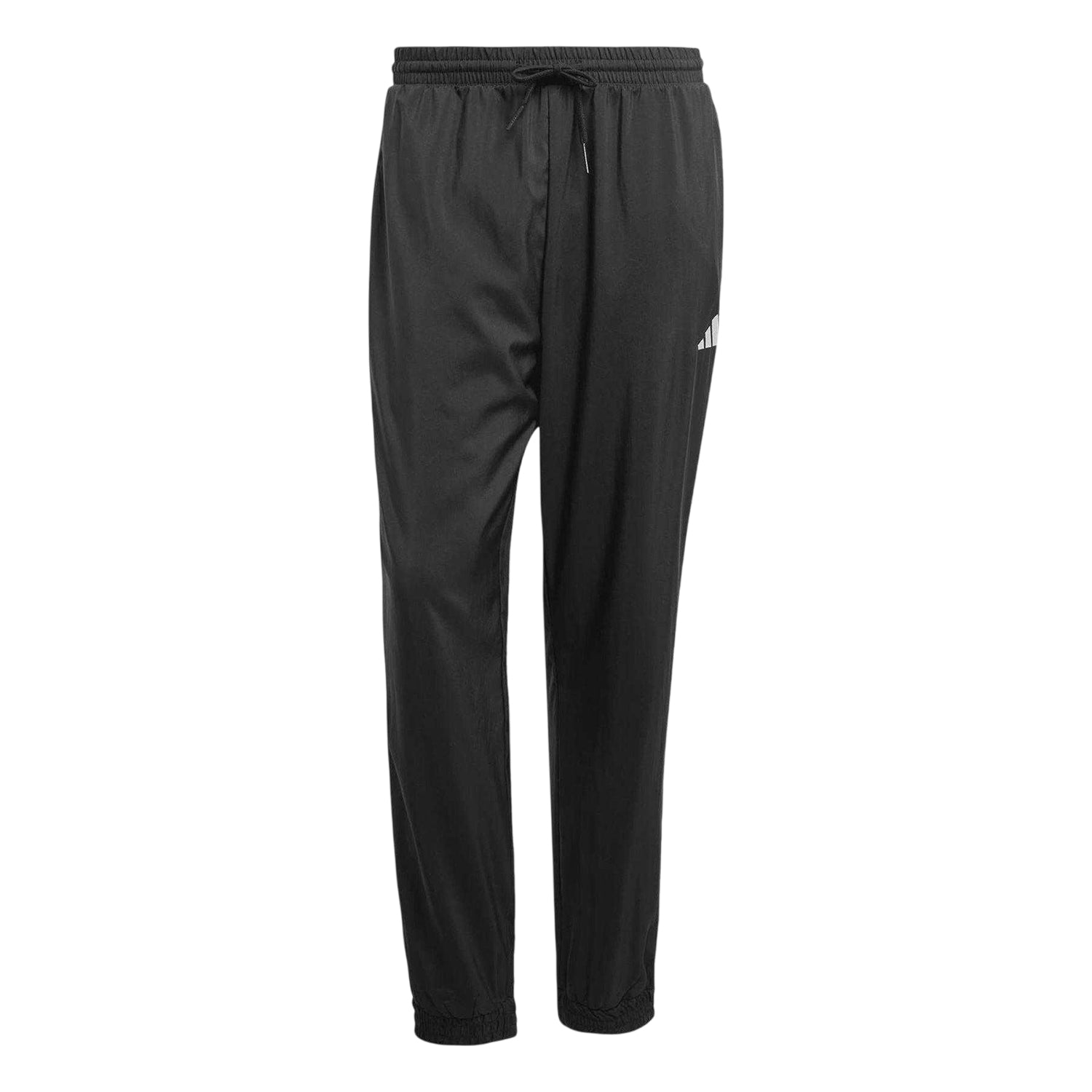 Black-White - Front - Adidas Mens Stanford Tracksuit Bottoms