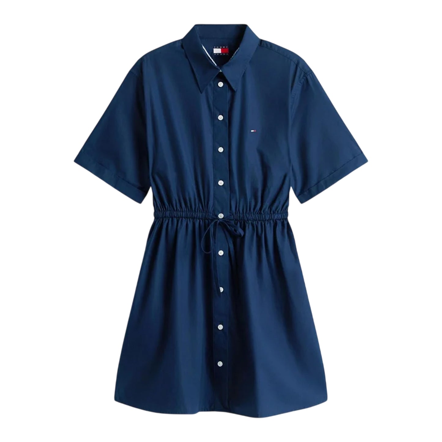 Navy - Front - Tommy Jeans Womens-Ladies Shirt Dress