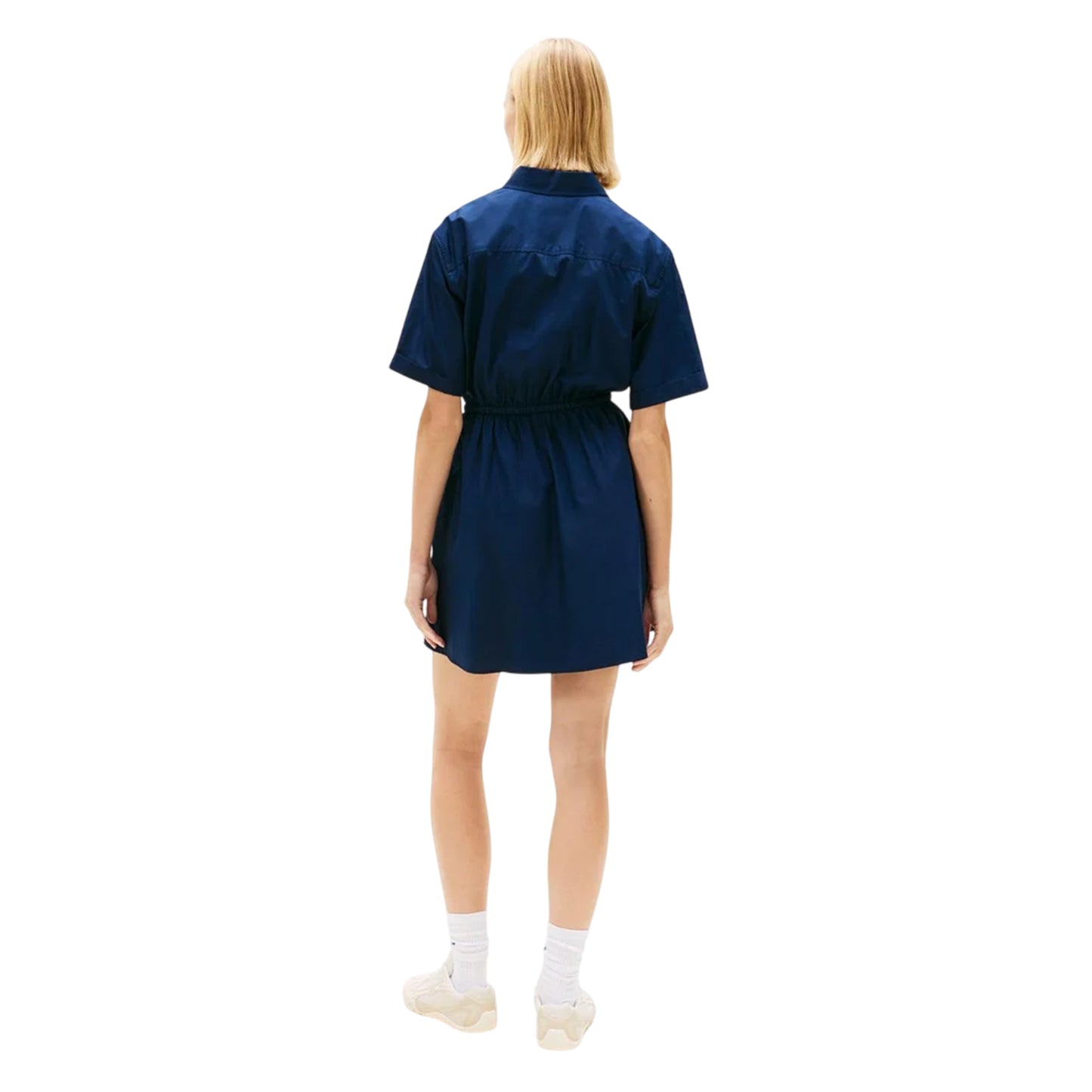 Navy - Back - Tommy Jeans Womens-Ladies Shirt Dress