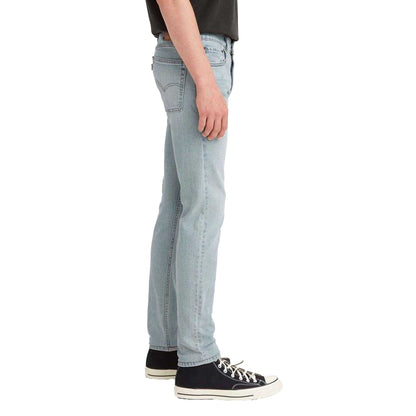 Blue - Side - Levis Mens 510 Renzor Leather Patch Skinny Jeans