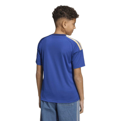 Blue-White - Lifestyle - Adidas Childrens-Kids Italy Football Jersey