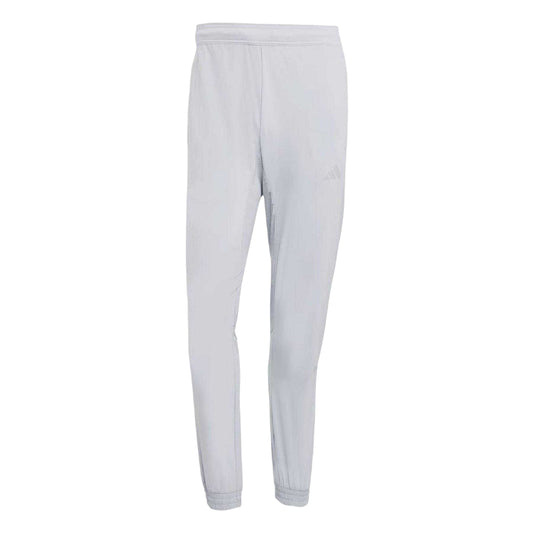 Silver - Front - Adidas Mens Tech Tracksuit Bottoms