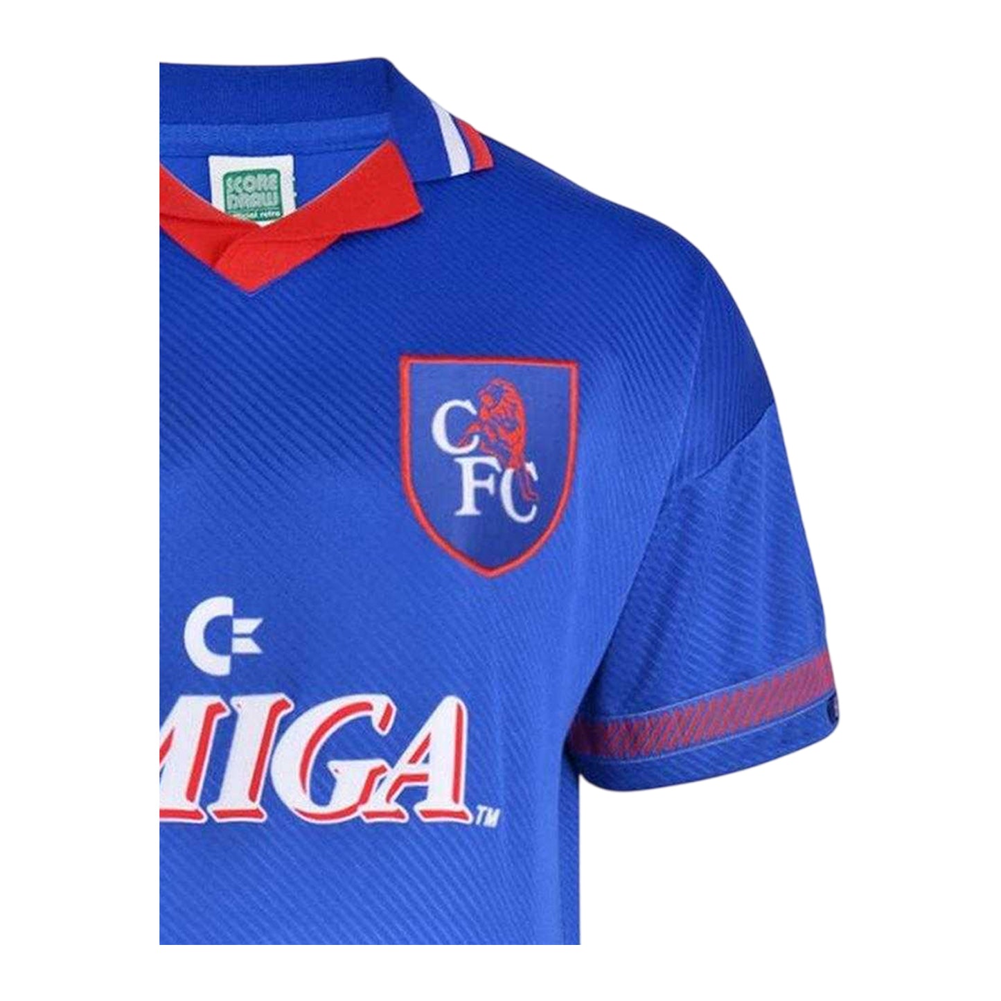 Blue-White - Side - Score Draw Unisex Adult 1994 Chelsea FC Football Jersey