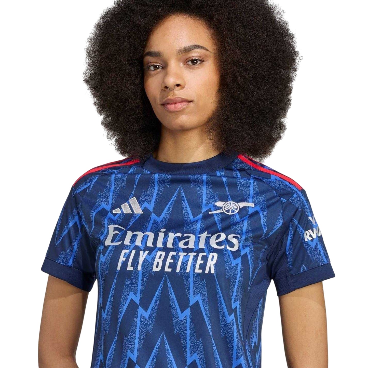 Blue-Grey - Side - Adidas Womens-Ladies 2025-2026 Arsenal FC Football Shirt