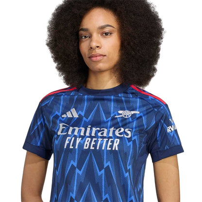 Blue-Grey - Side - Adidas Womens-Ladies 2025-2026 Arsenal FC Football Shirt