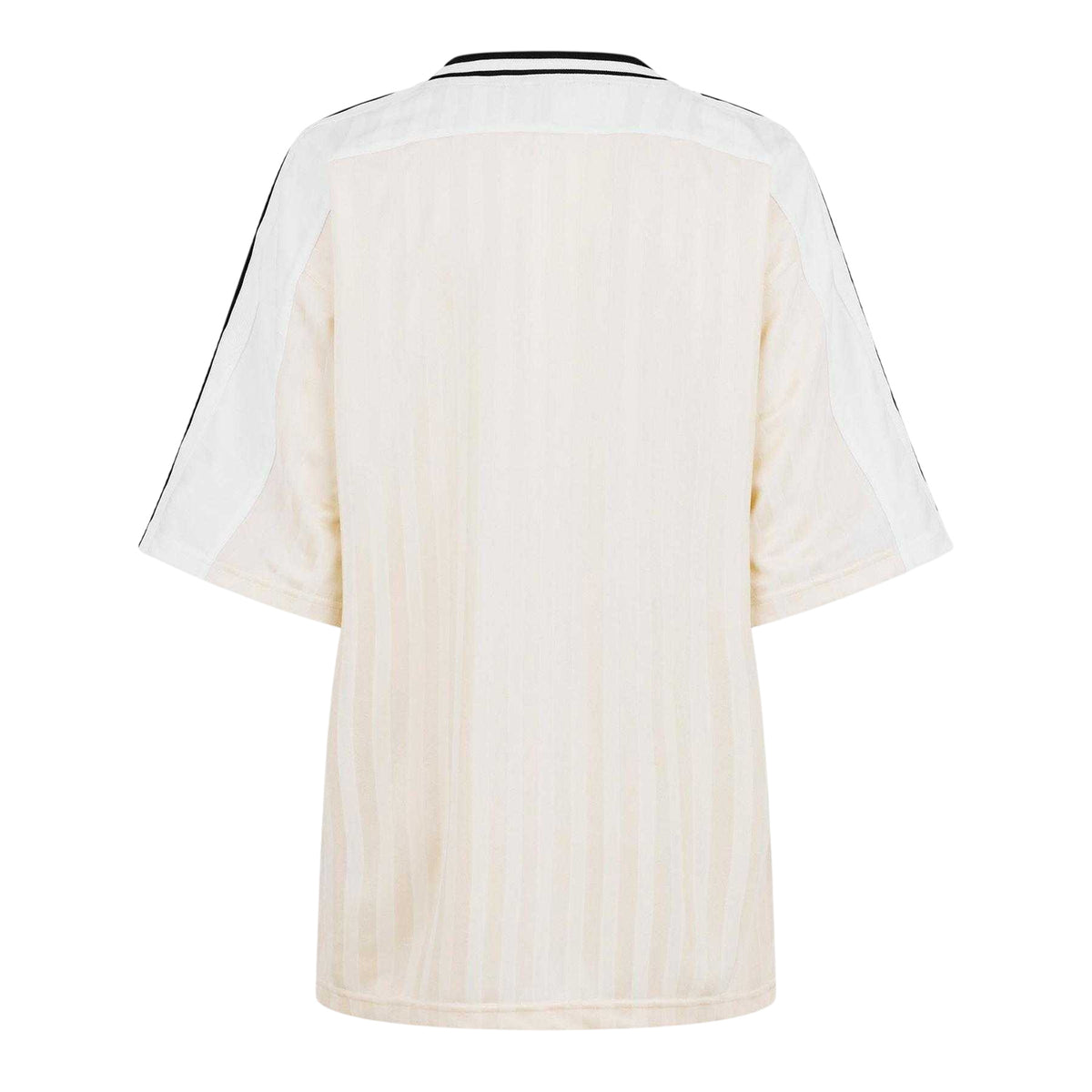 White - Back - PE Nation Womens-Ladies Detour Striped Oversized Short-Sleeved T-Shirt