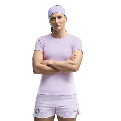 Light Lavender - Side - Puma Womens-Ladies Hyrox Short-Sleeved Workout T-Shirt