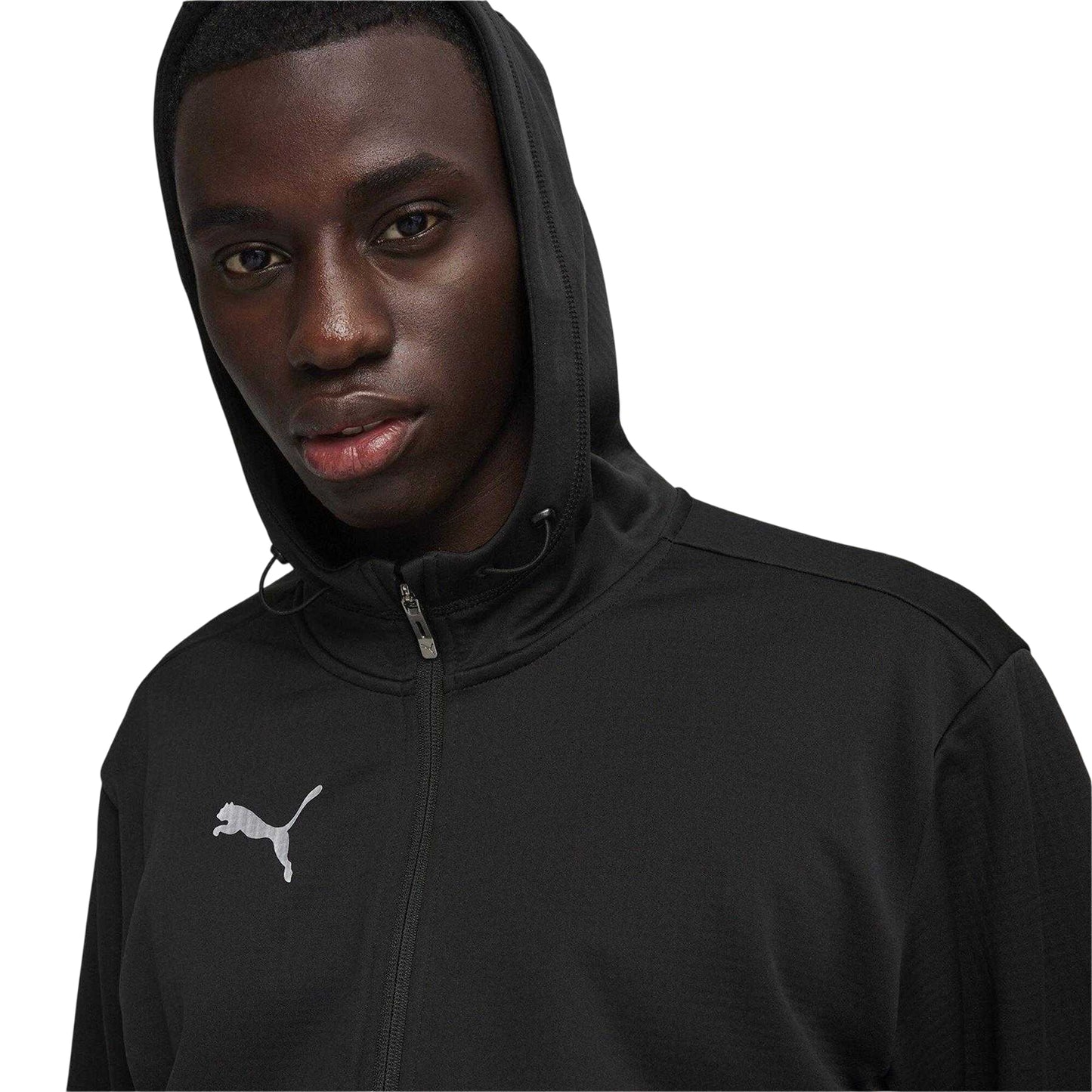 Black-Silver - Lifestyle - Puma Mens TeamFinal Tracksuit Top