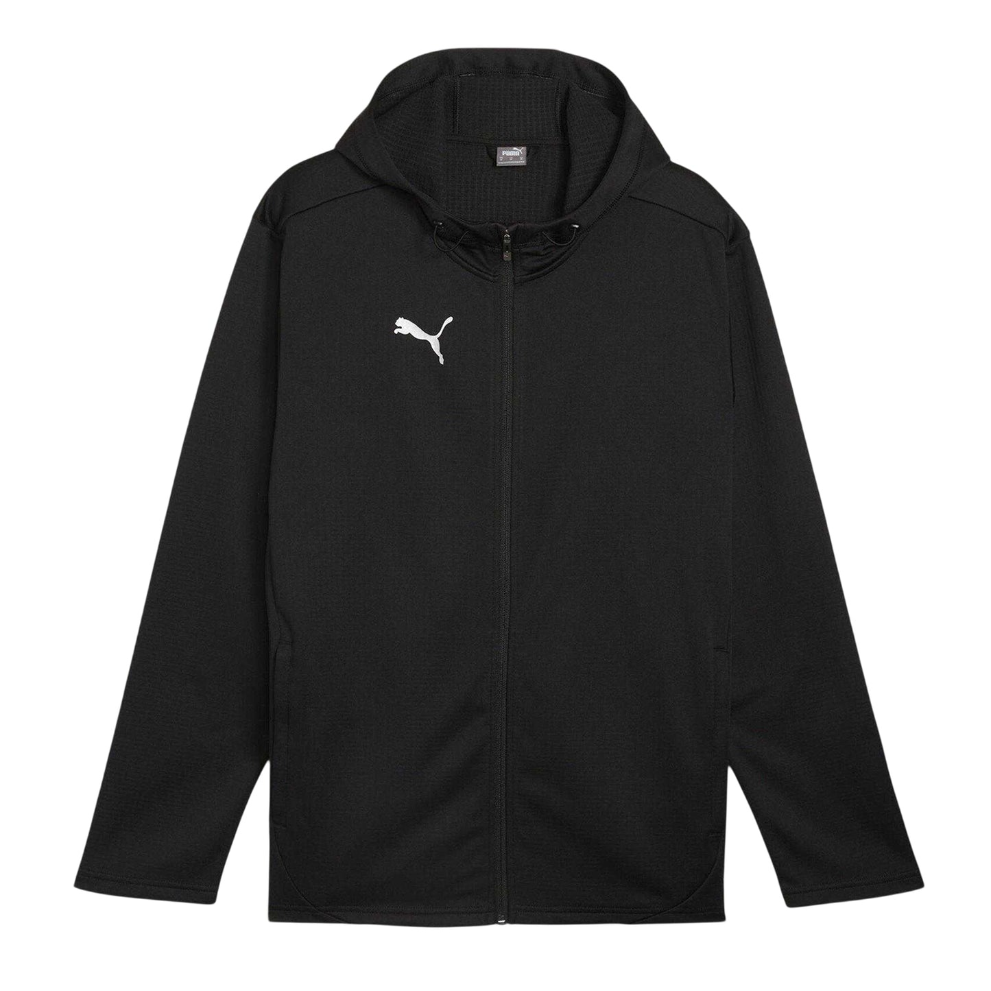 Black-Silver - Front - Puma Mens TeamFinal Tracksuit Top