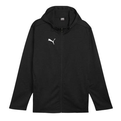 Black-Silver - Front - Puma Mens TeamFinal Tracksuit Top