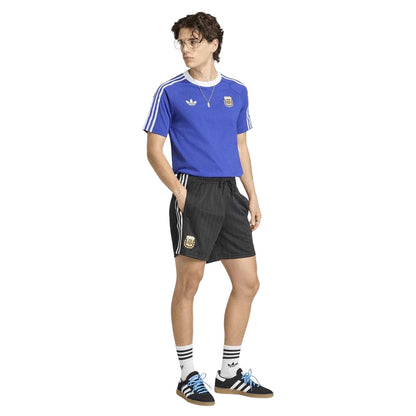 Blue-White - Lifestyle - Adidas Mens Originals Argentina Crew Neck Football Shirt