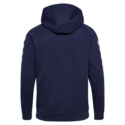 Blue - Back - Hummel Mens Go Cotton Hoodie