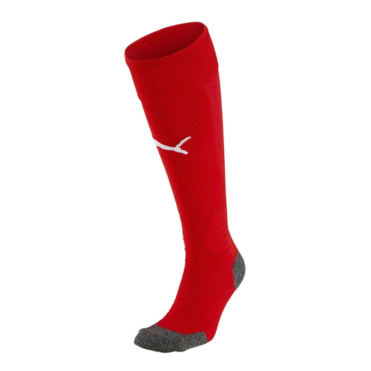 Red-White - Front - Puma Childrens-Kids Team Liga Football Socks