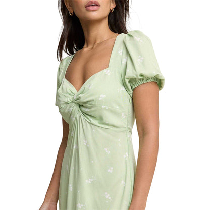Green - Side - Nobody´s Child Womens-Ladies Bellatrix Cherry Short-Sleeved Midi Dress