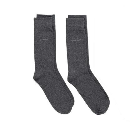 Charcoal - Front - Gant Mens Crew Socks (Pack of 2)