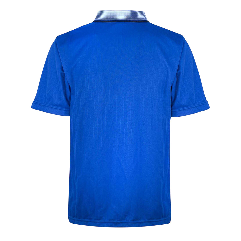 Blue-White - Back - Score Draw Mens 95 Everton FC Polyester Football Jersey