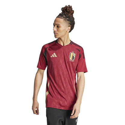 Red - Side - Adidas Mens 2024 Belgium Home Jersey