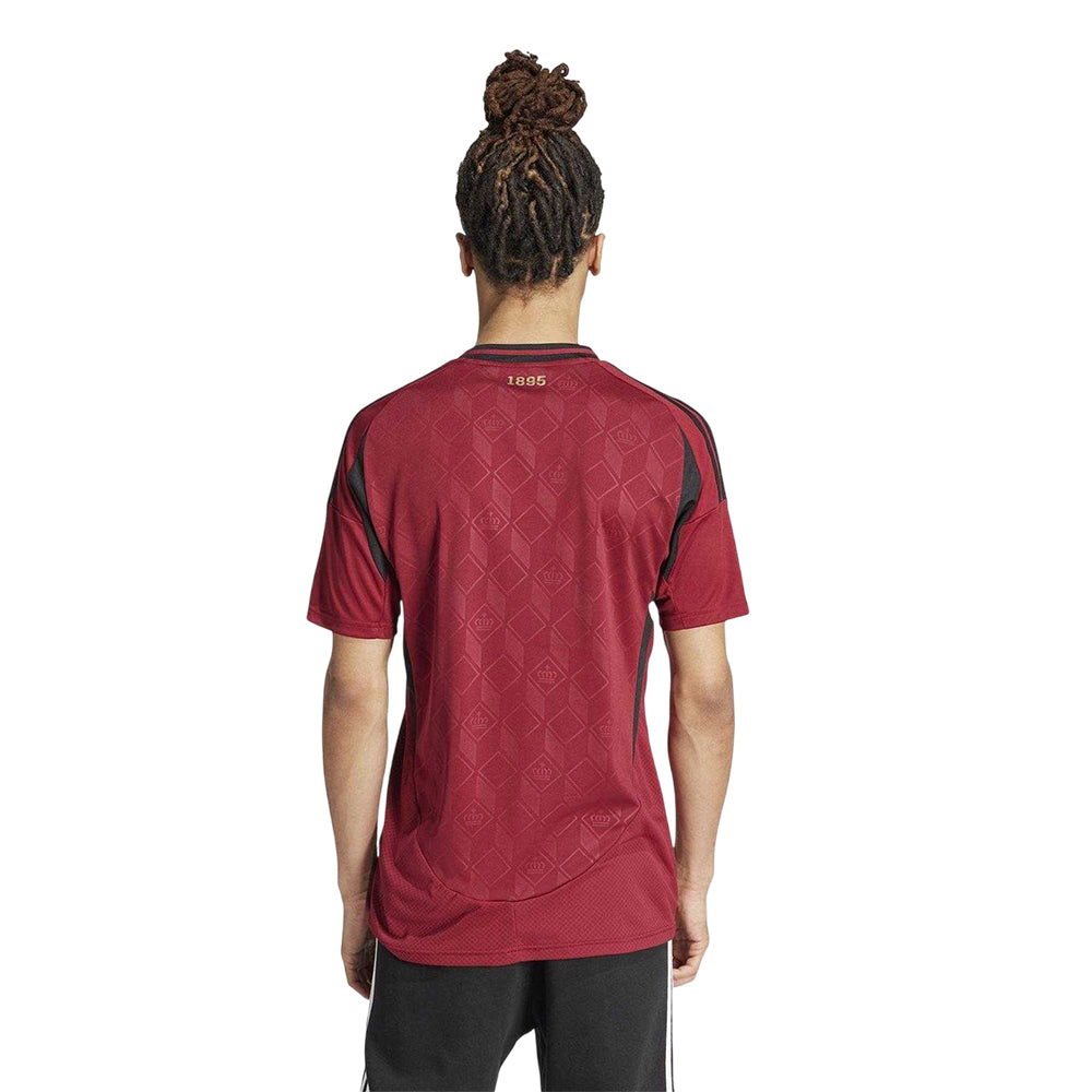 Red - Lifestyle - Adidas Mens 2024 Belgium Home Jersey