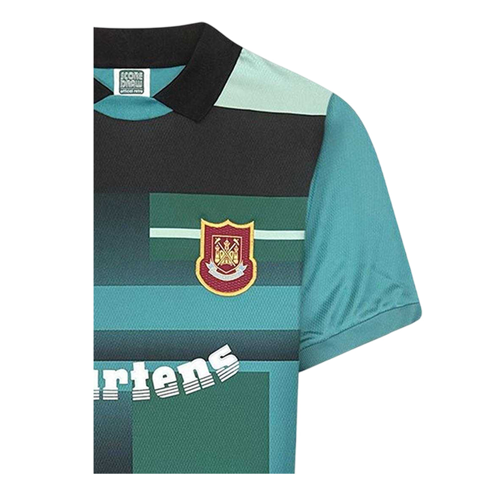 Green-Black - Side - Score Draw Mens Westham 98 Retro Goalkeeper Jersey
