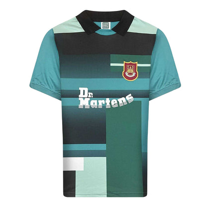 Green-Black - Front - Score Draw Mens Westham 98 Retro Goalkeeper Jersey