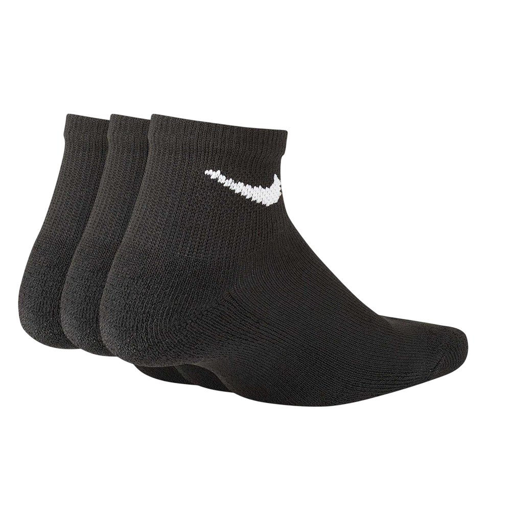 Black - Back - Nike Childrens-Kids Ankle Socks (Pack of 3)
