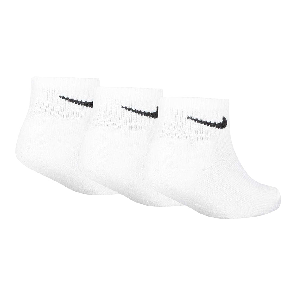 White - Back - Nike Childrens-Kids Ankle Socks (Pack of 3)