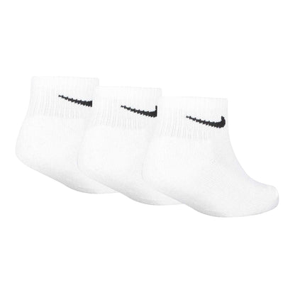White - Back - Nike Childrens-Kids Ankle Socks (Pack of 3)