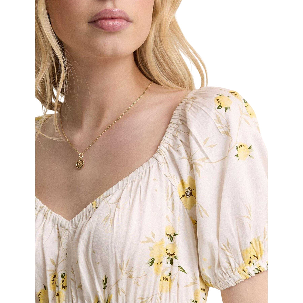 White - Lifestyle - Nobody´s Child Womens-Ladies Maryam Puff Sleeve Midi Dress