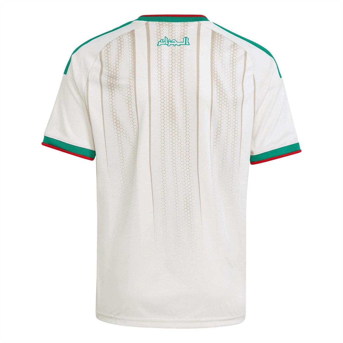 White-Green - Back - Adidas Childrens-Kids World Cup 2026 Algeria Home Shirt