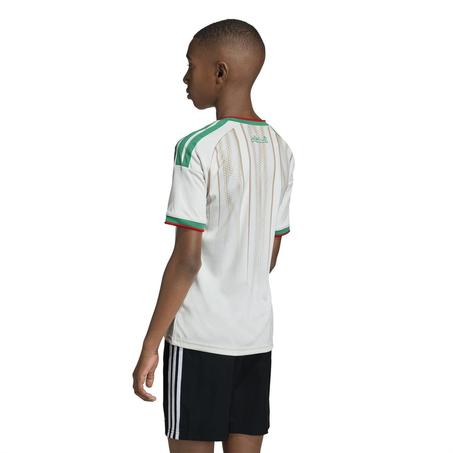 White-Green - Lifestyle - Adidas Childrens-Kids World Cup 2026 Algeria Home Shirt