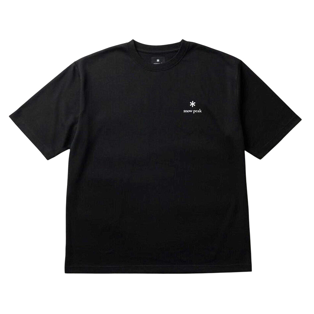 Black - Front - Snow Peak Mens Logo T-Shirt