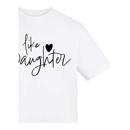 White - Side - AWD Womens-Ladies Like Daughter T-Shirt
