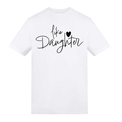 White - Front - AWD Womens-Ladies Like Daughter T-Shirt