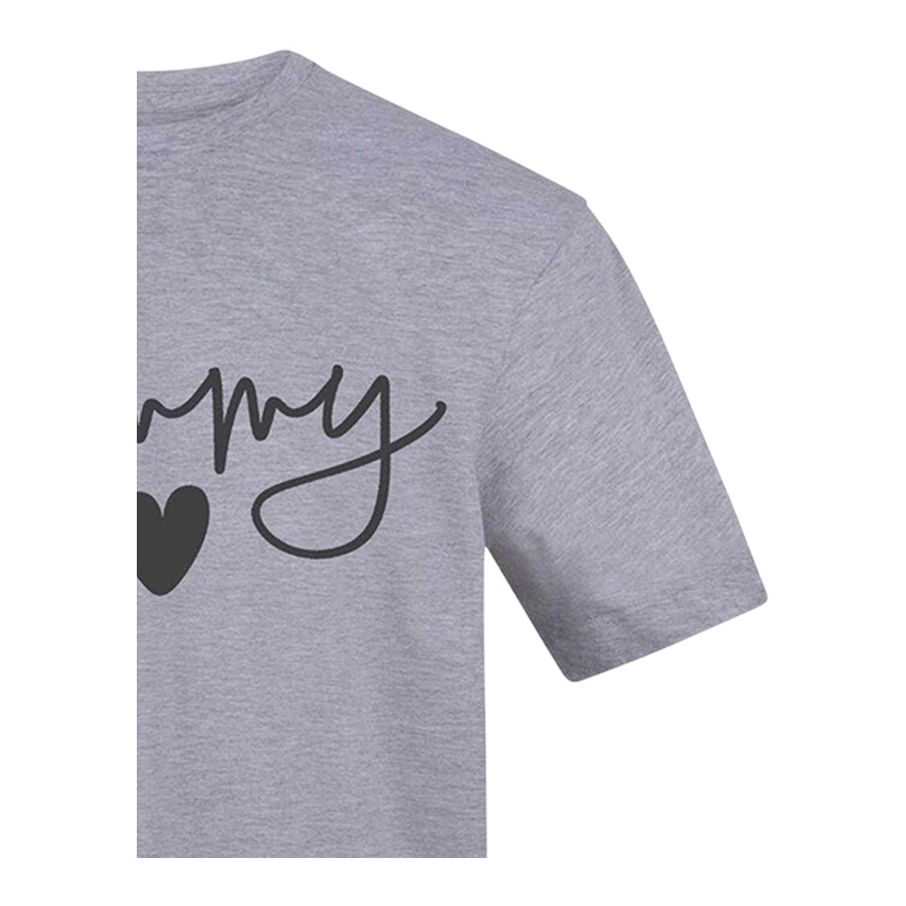 Grey - Side - AWD Womens-Ladies Mummy T-Shirt