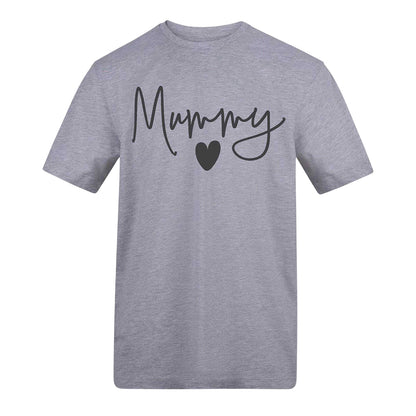 Grey - Front - AWD Womens-Ladies Mummy T-Shirt