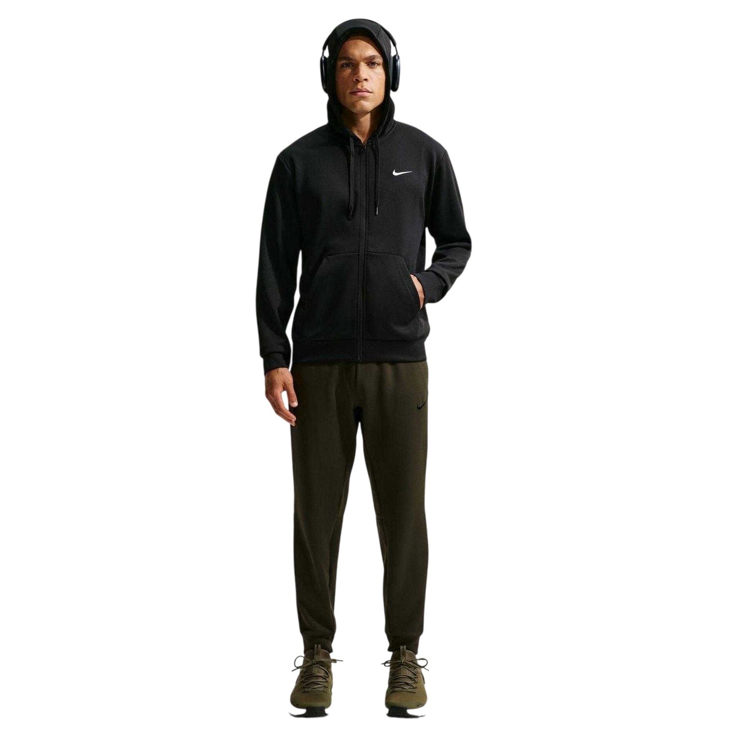 Black - Front - Nike Mens Flex UV Protection Hoodie