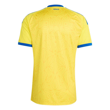 Yellow-Blue - Back - Adidas Mens World Cup 2026 Ukrainian Football Federation Home Shirt